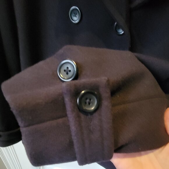 Lands End Wool Blend Peacoat - Picture 5 of 16